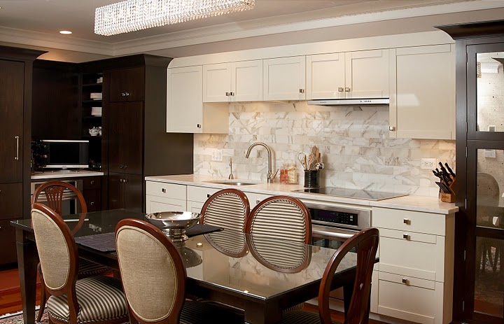 Old school kitchen design with classic cabinets traditional finishes and cozy layout remodeled by BBA Construction in Utah